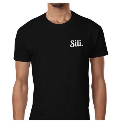 Sili Sunglasses Chest Logo T-shirt Black-T-shirt-Sili Sunglasses