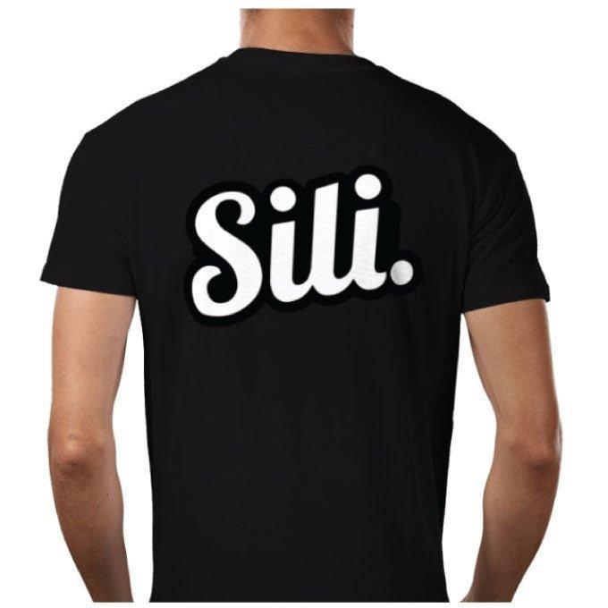 Sili Sunglasses Full Back Logo T-shirt Black-T-shirt-Sili Sunglasses